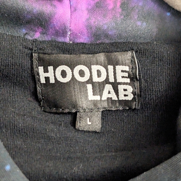 HOODIE LAB, Premium Printed, Galaxy Hoodie, Size Large, EUC. - Picture 7 of 9